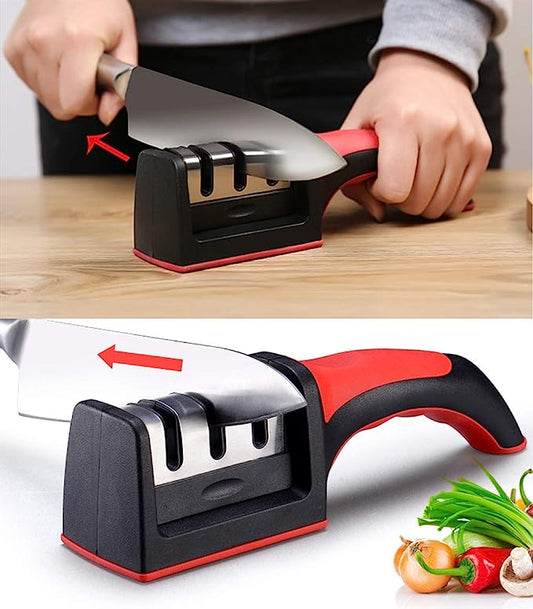 3-Stage Diamond Coated Knife Sharpener