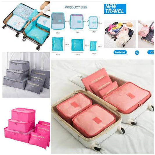 6-PC Portable Luggage Organizer
