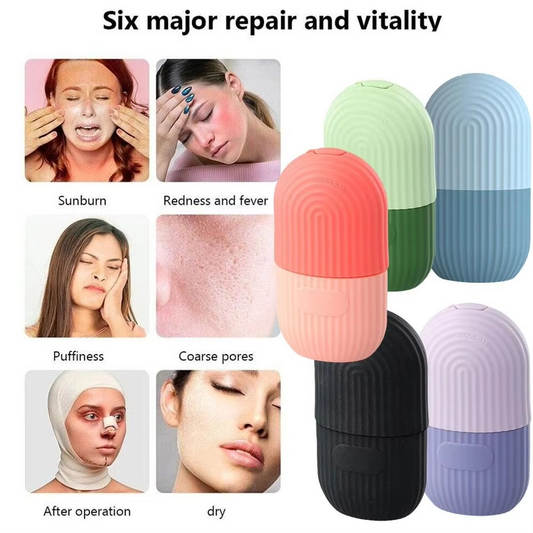 Ice Roller Facial Massager | Silicone Cleansing Ice Lattice