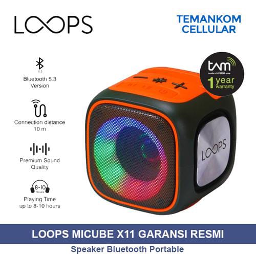 Portable Bluetooth Speaker with LED Lights