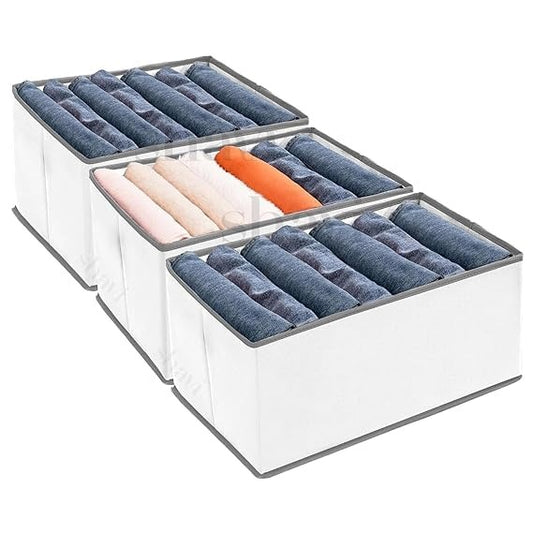 7 Grid Non-Woven Clothes Organizer for Wardrobe