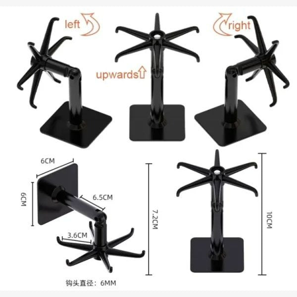 360 Rotating sticking hook