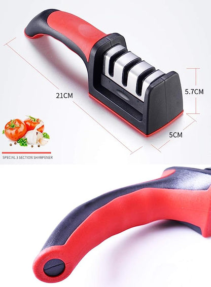 3-Stage Diamond Coated Knife Sharpener