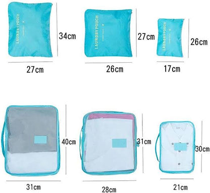 6-PC Portable Luggage Organizer