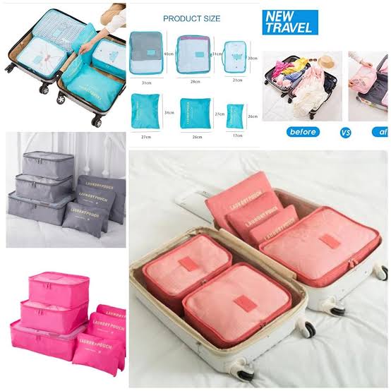 6-PC Portable Luggage Organizer
