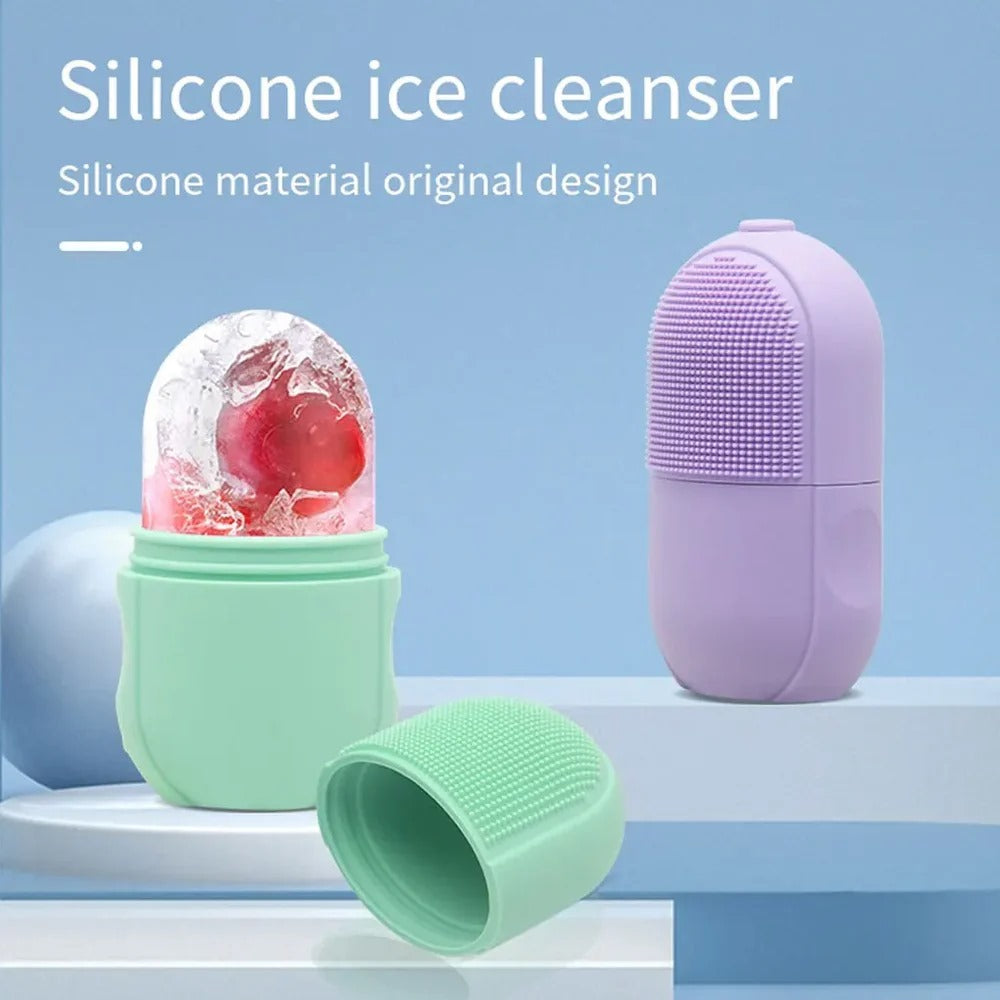 Ice Roller Facial Massager | Silicone Cleansing Ice Lattice
