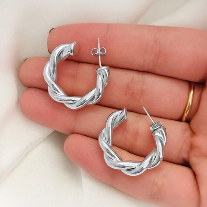 Twisted Sparkling Earrings