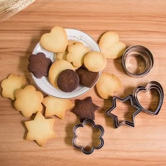 12-Piece Stainless Steel Cookie Cutter Set