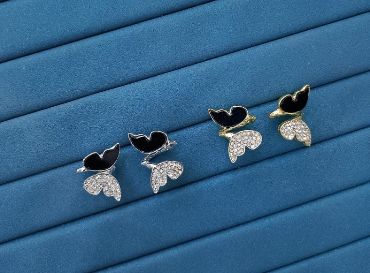Zircon Butterfly Style Earrings