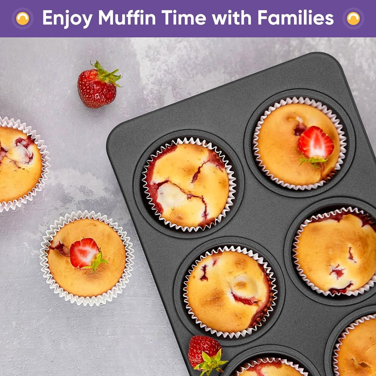 6-Cup Muffin Pan – Non-Stick