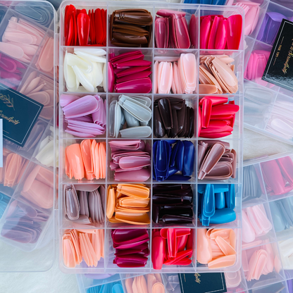 288 PCs Colorful Nails Box, Nail Shaper Set