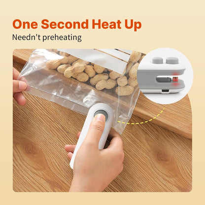 1 Pc Mini Heat Sealing Machine 2-in-1 Cutter & Sealer