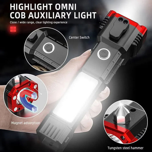 High-Power LED Torch Light – Rechargeable Flashlight