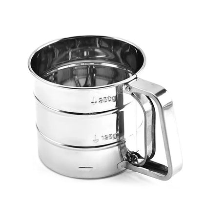Stainless Steel Flour Sieve Cup for powdered ingredients