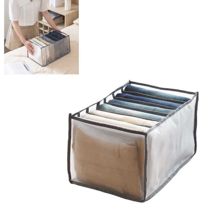 7 Grid Non-Woven Clothes Organizer for Wardrobe