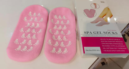 Reusable Silicone Spa Gel Socks For Dry Feet And Cracked Heel Treatment
