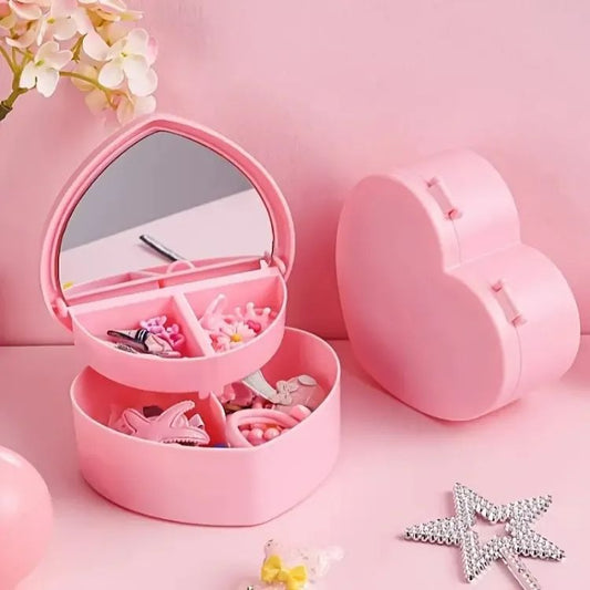 Heart Shape Cute Princess Jewellery Box
