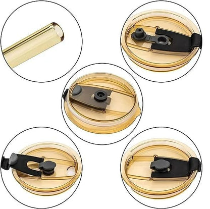 Juice Cup With Straw Glass Material