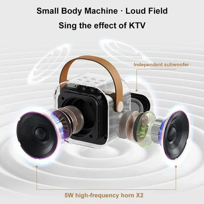 Two 5W Speakers Sound Subwoofer Boombox Support Multiple Input Modes