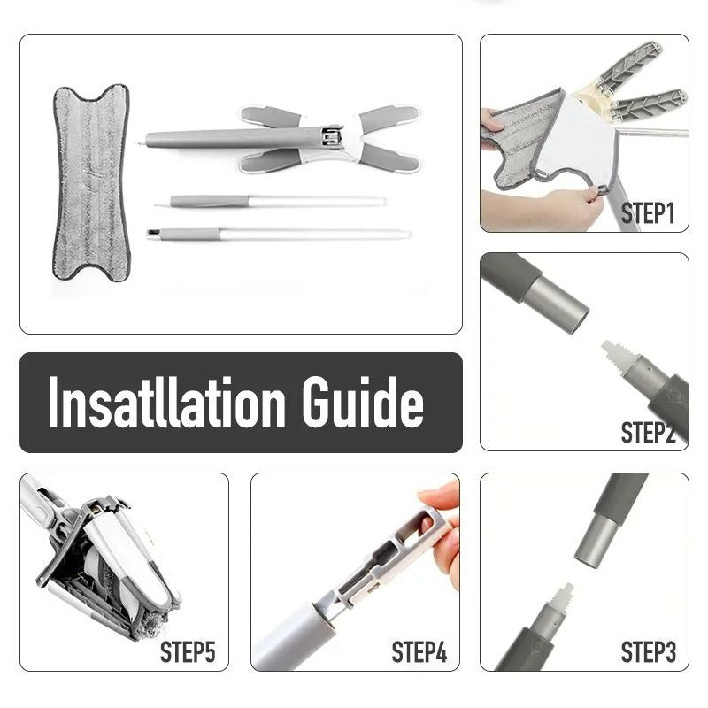 Twist Mop With 360 Rotating Head, Dust Mop