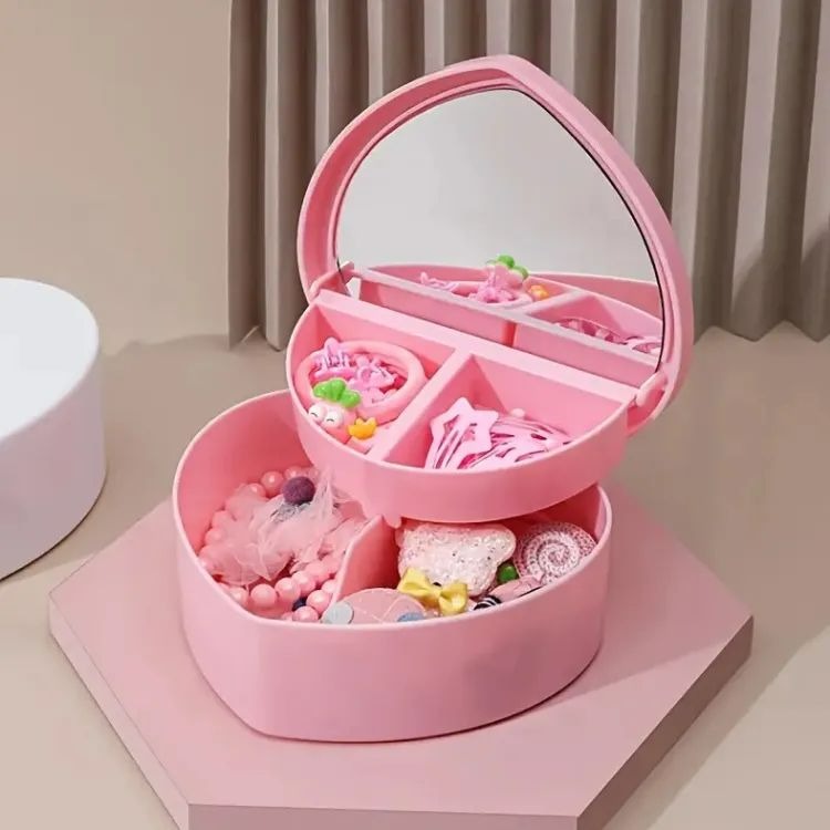 Heart Shape Cute Princess Jewellery Box