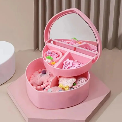 Heart Shape Cute Princess Jewellery Box