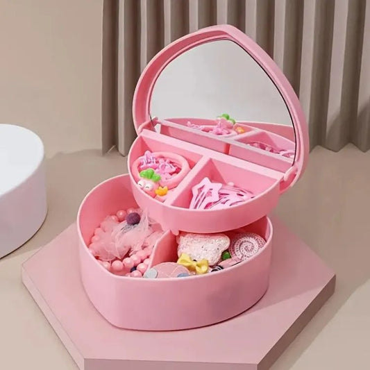 Heart Shape Cute Princess Jewellery Box