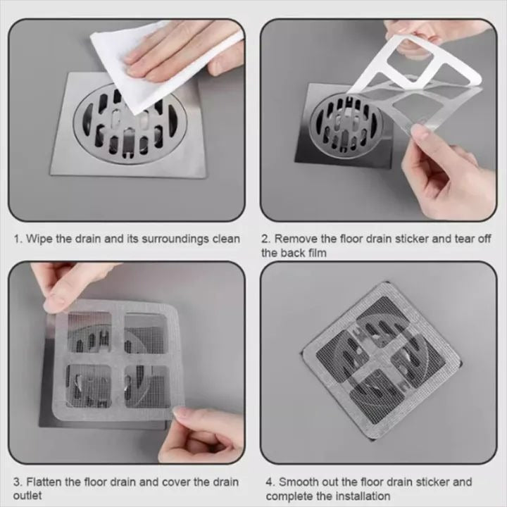 10Pcs Floor Drain Stickers