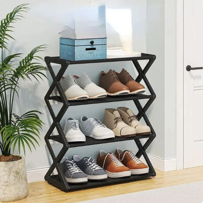 3layer Space saving X shaped Shoe Rack